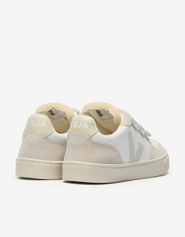 Kids Leather Small V-90 Trainers in White