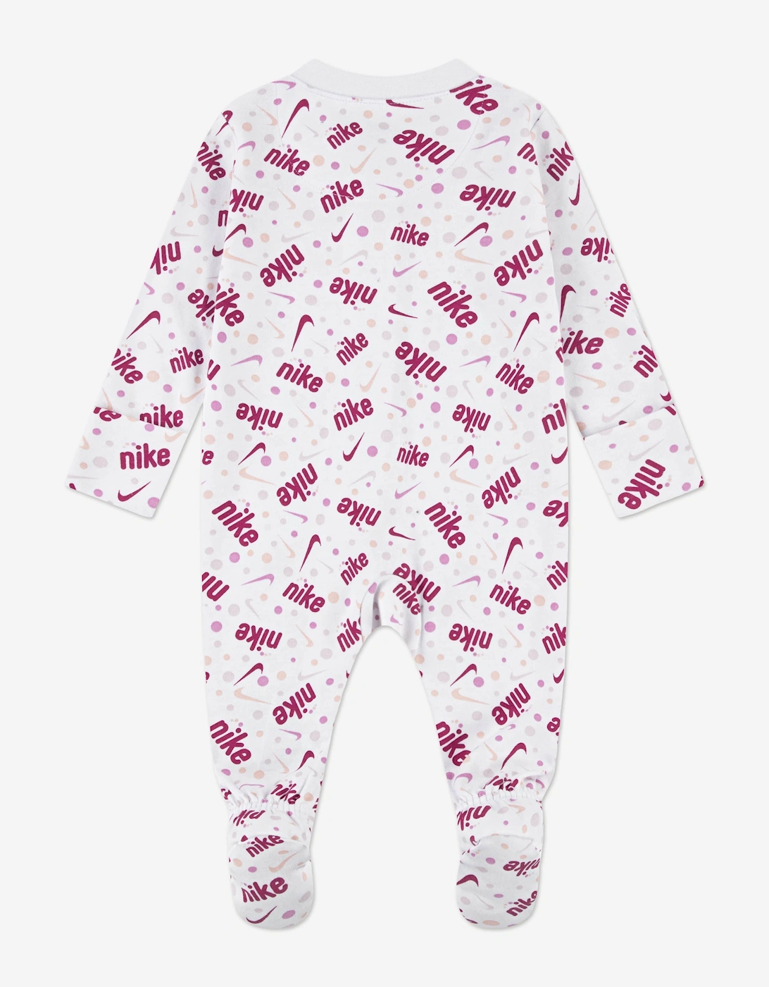 Baby Girls Play For All AOP Babygrow in White