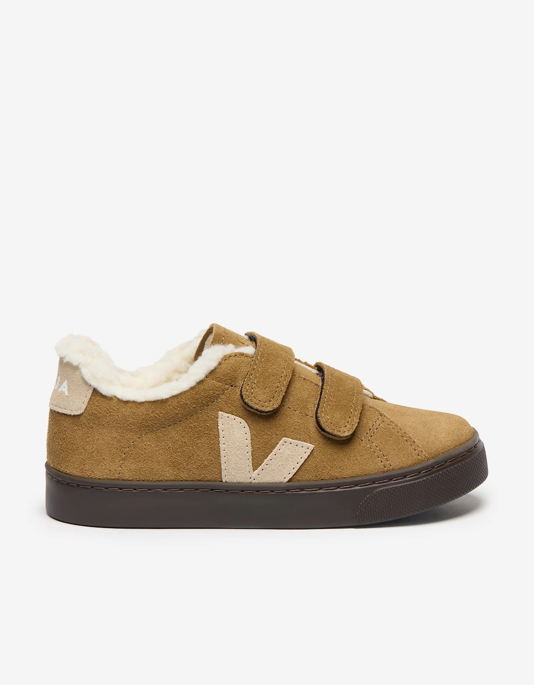 Girl's Veja Kids Suede Small Esplar Winter Trainers in Brown - Size: EU 22 uk 5.5