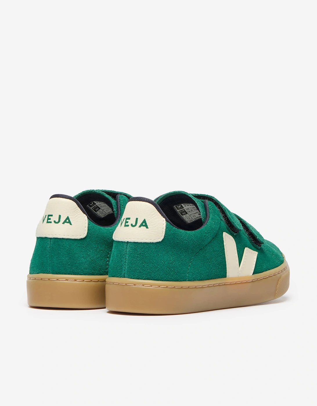 Kids Suede Small Esplar Trainers in Green