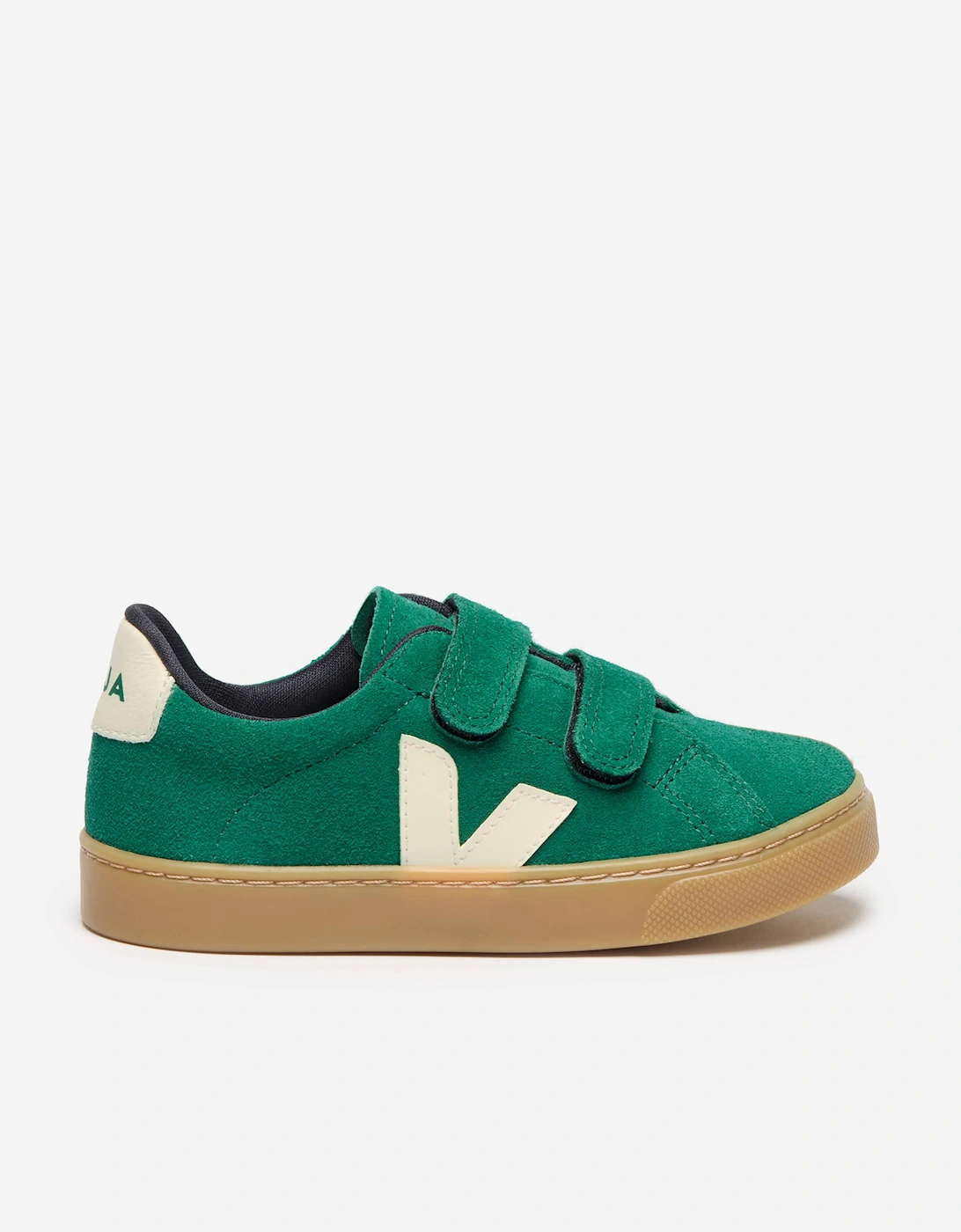 Girl's Veja Kids Suede Small Esplar Trainers in Green - Size: EU 35 uk 3