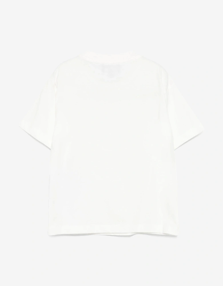 Boys Logo T-Shirt in Ivory