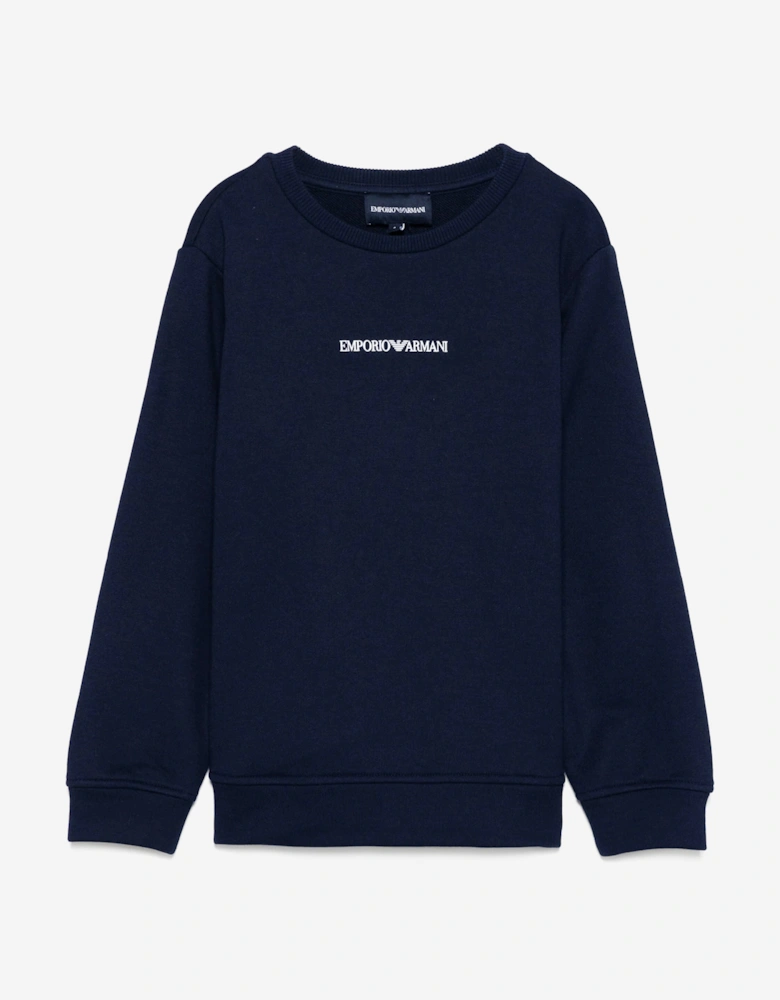 Boys Logo Sweatshirt in Navy