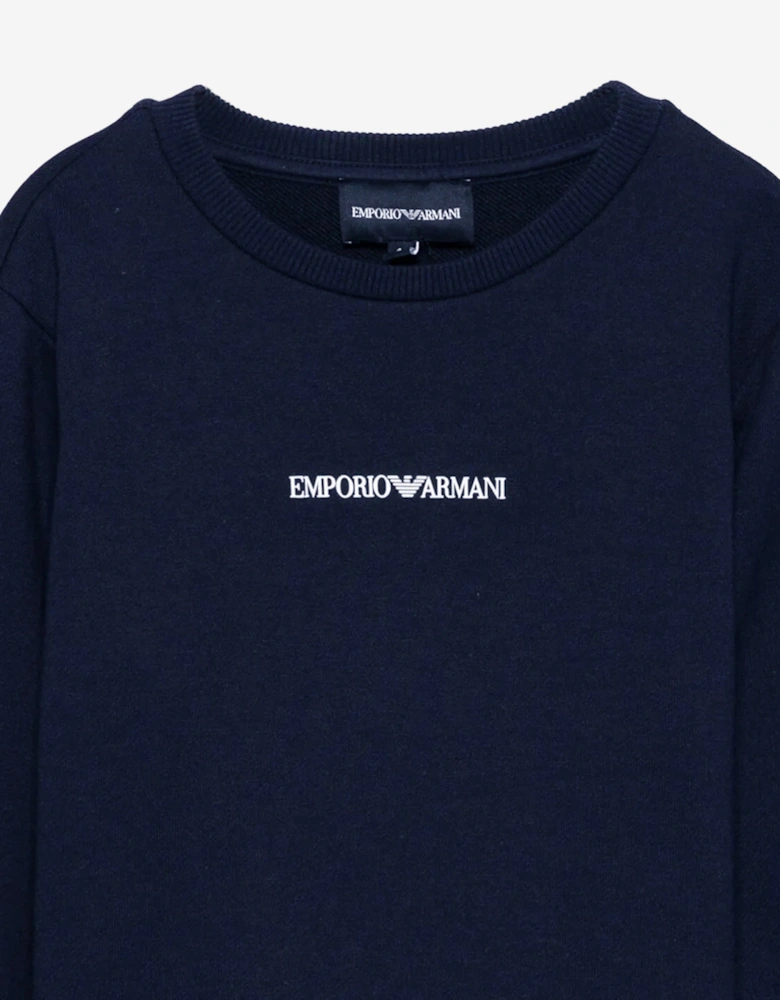 Boys Logo Sweatshirt in Navy