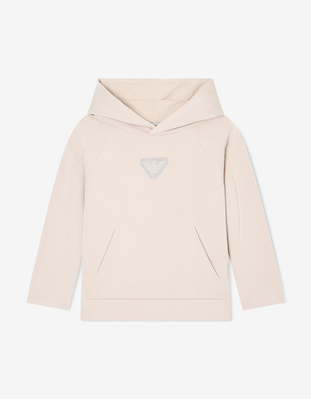 Emporio Armani Boys Cream Logo Hoodie In Ivory - : 5 Years Size 5 Yrs Kids