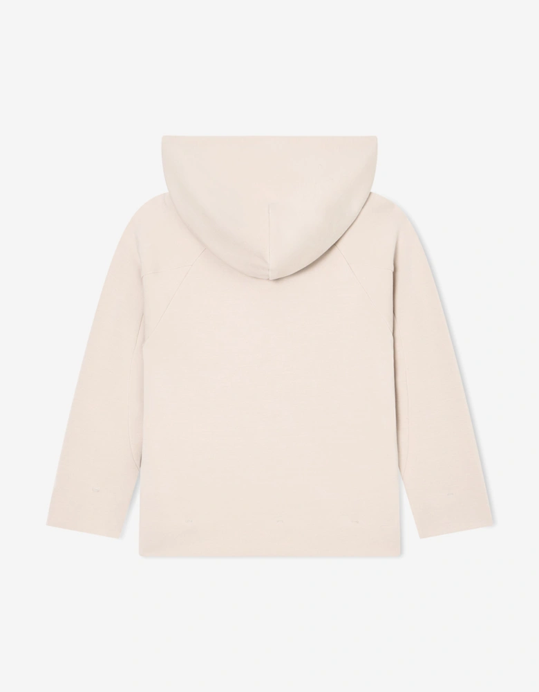 Boys Logo Hoodie in Ivory