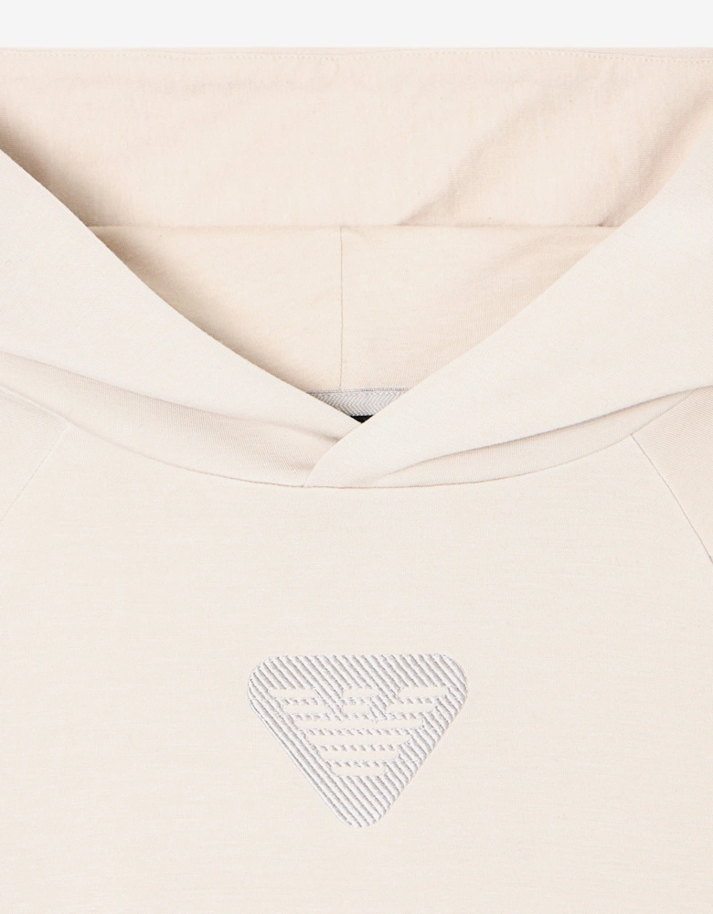 Boys Logo Hoodie in Ivory