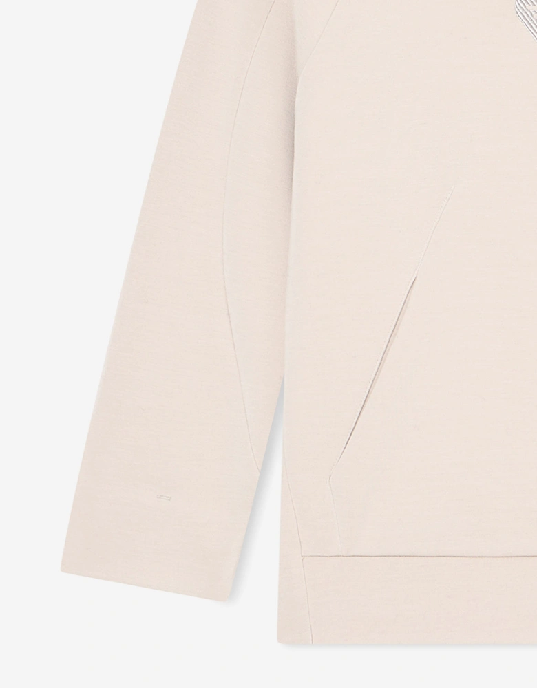 Boys Logo Hoodie in Ivory