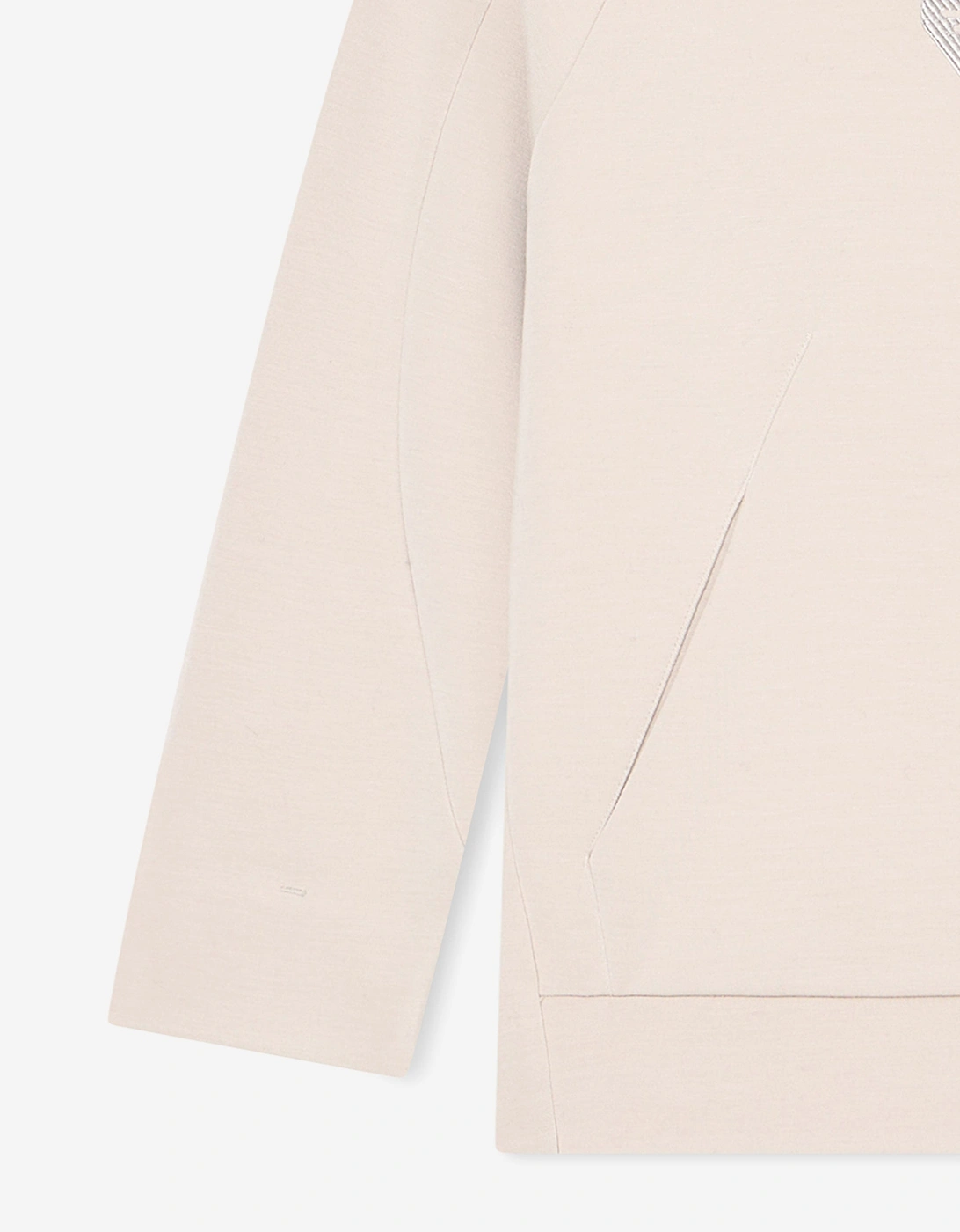 Boys Logo Hoodie in Ivory