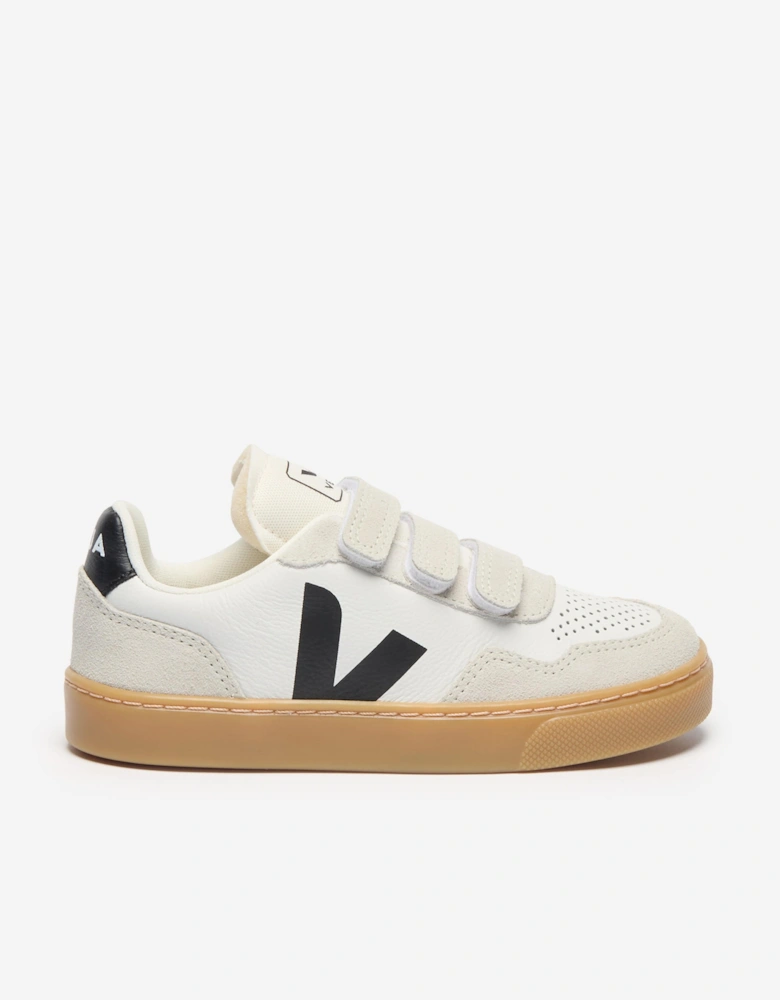 Kids Leather Small V-90 Trainers in White