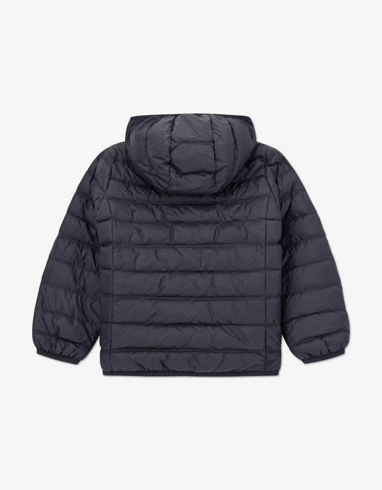 Emporio Armani Boys Train Core ID Down Jacket in Black
