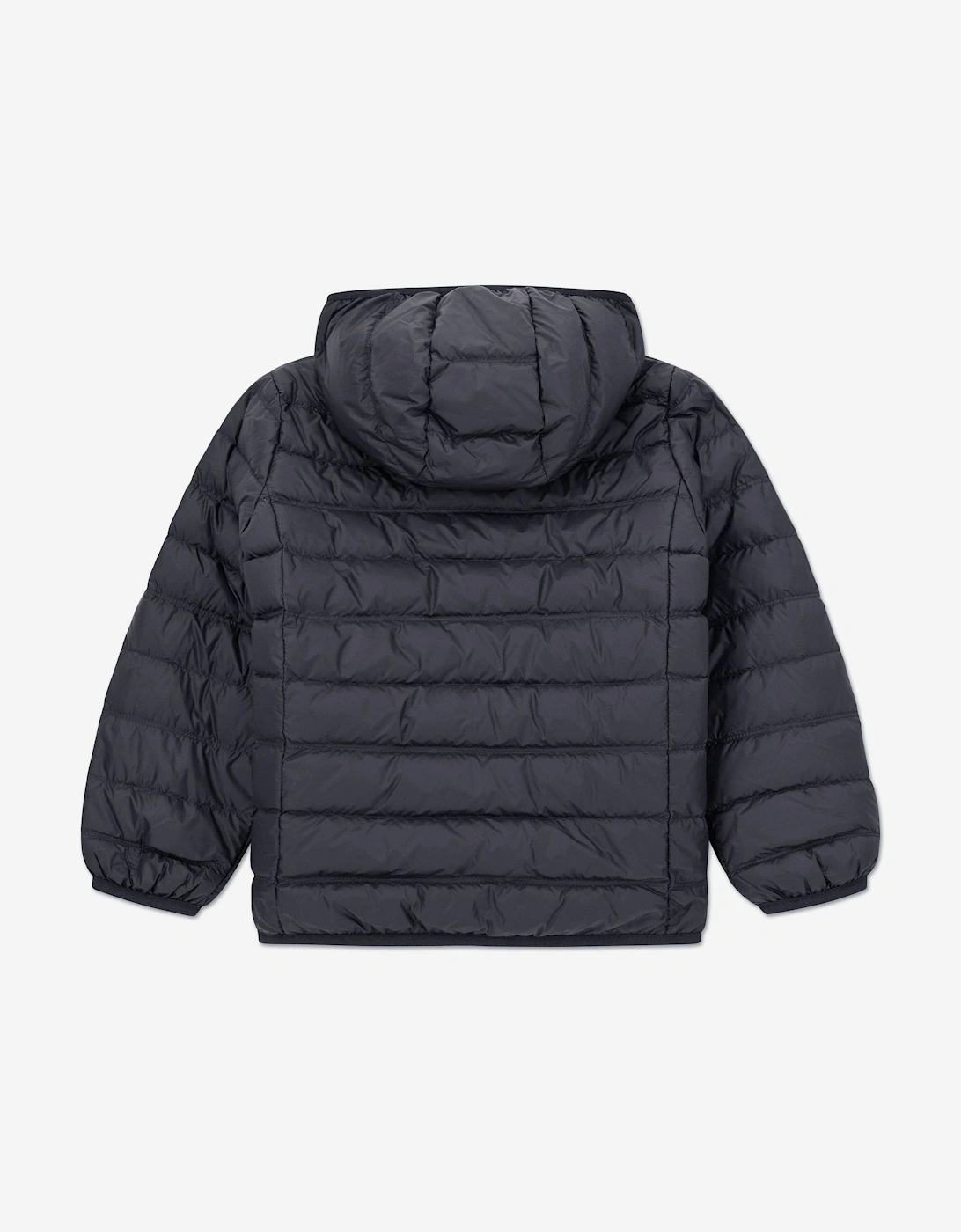 Ea7 Boys Black Light Hooded Down Jacket Core Identity With Regular Fit - Image 5
