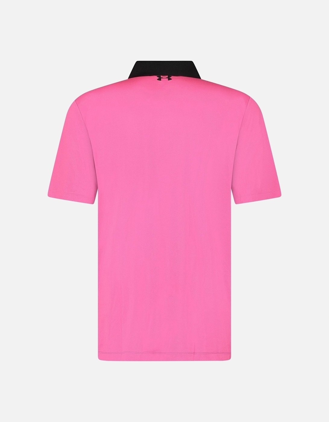 Performance Golf Block Stripe Polo Black/Pink