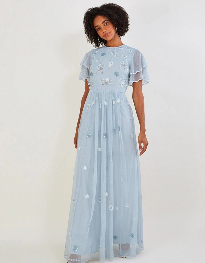 'Catherine' Embellished Maxi Dress