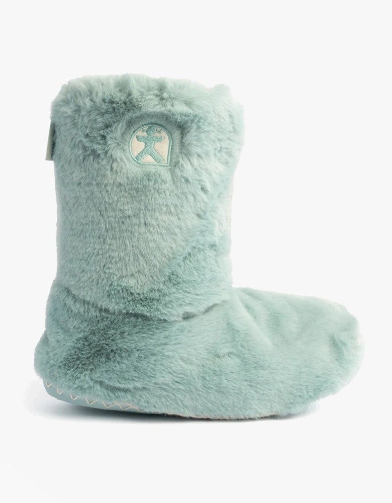 MARILYN Womens Faux Fur Boots Seafoam