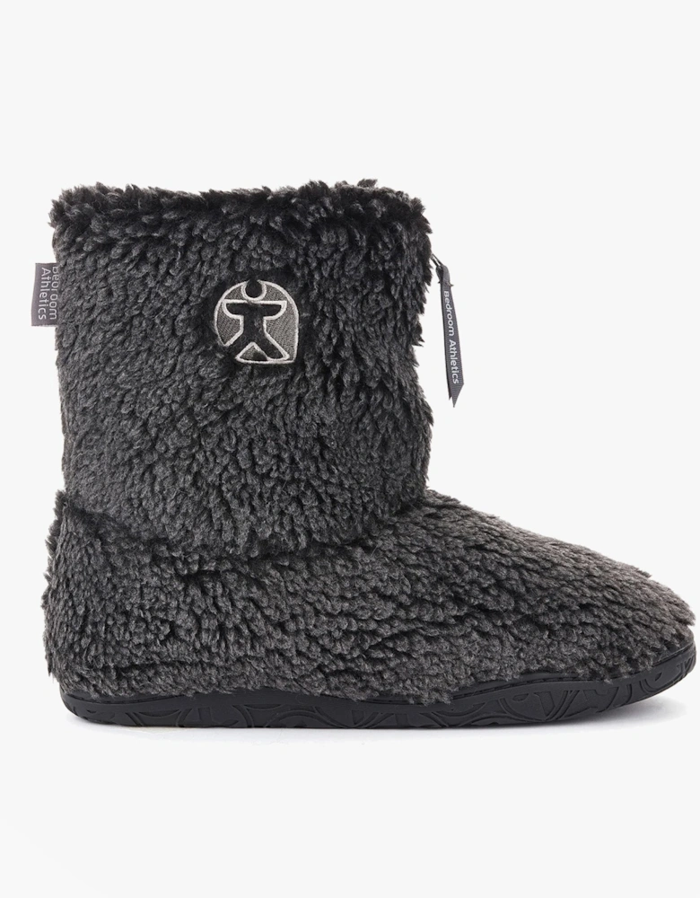 GOSLING Mens Boot Slippers Washed Black