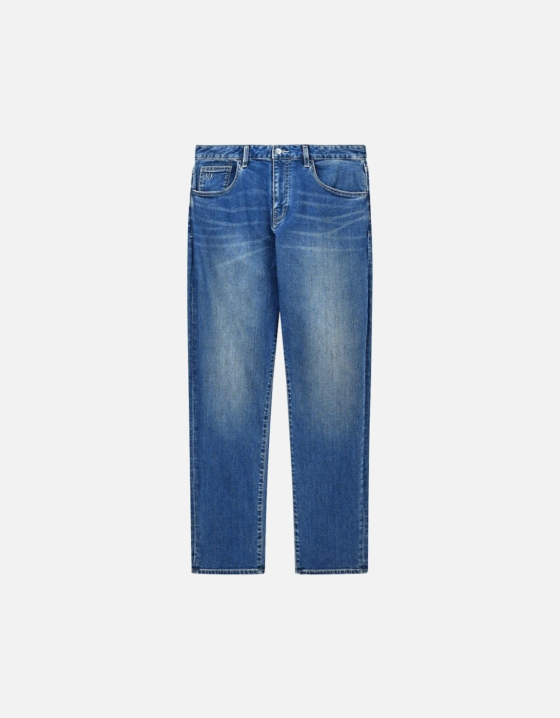 Slim Fit Mid Wash Blue Jeans, 5 of 4