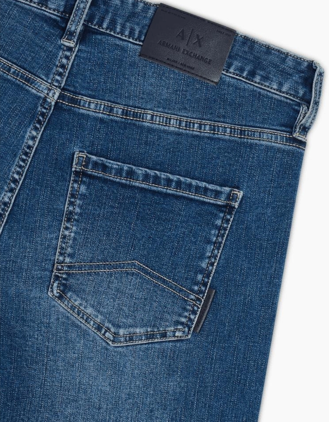 Slim Fit Mid Wash Blue Jeans