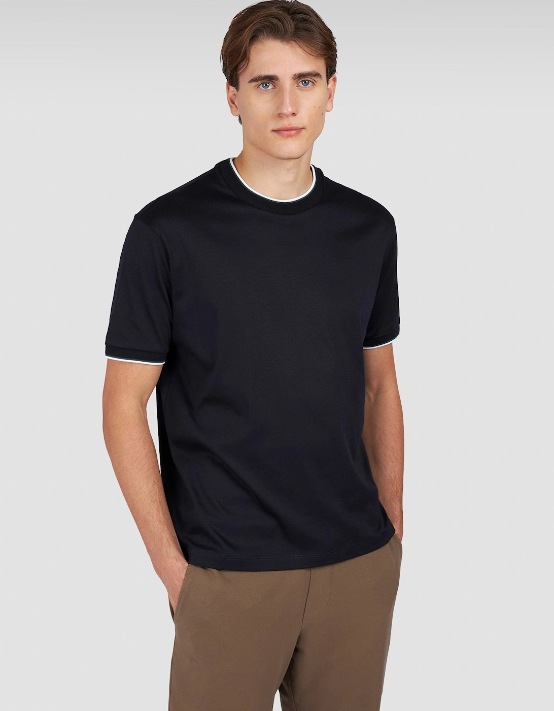 Moon Badge Interlock T-Shirt 050 Navy