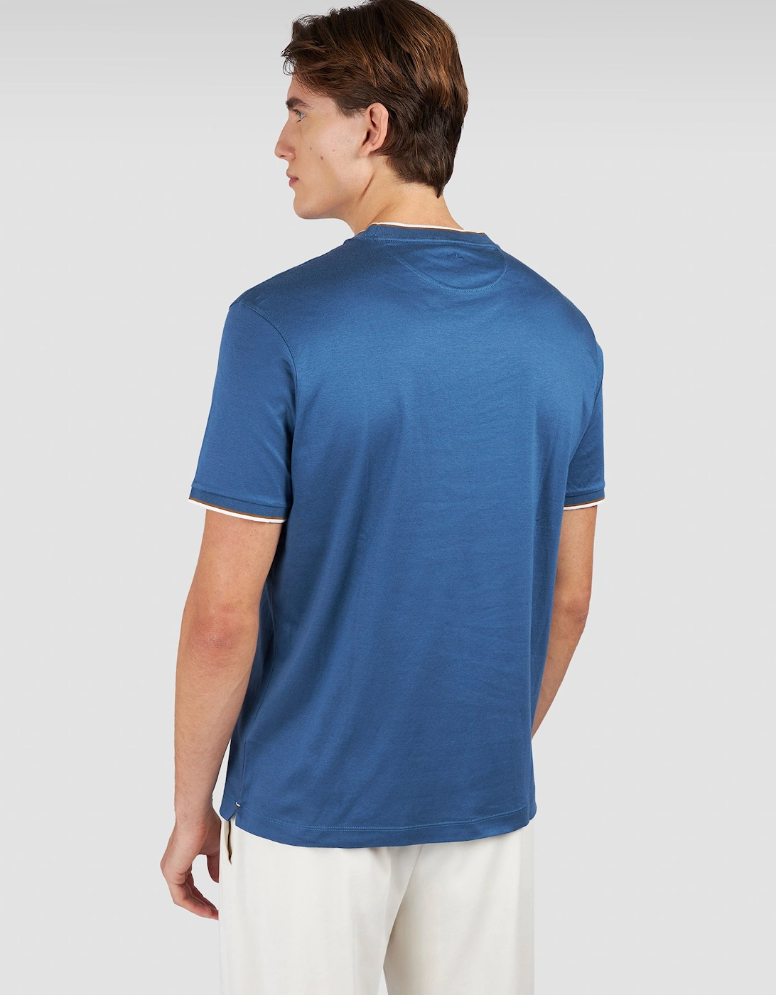 Moon Badge Interlock T-Shirt 635 Dark Denim