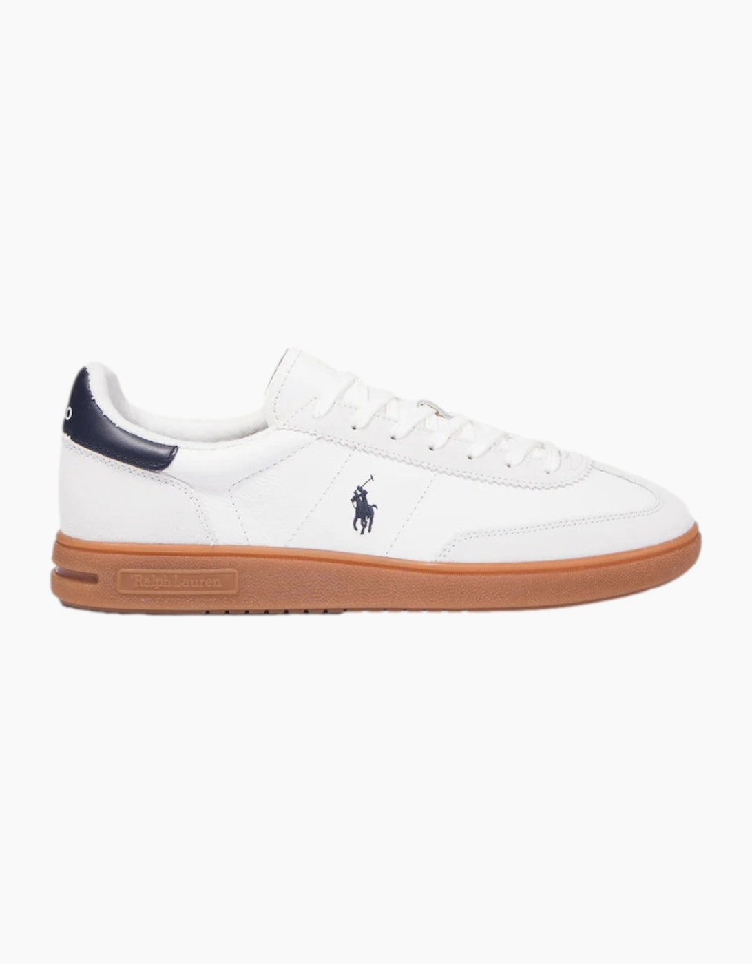 Men's Polo Ralph Lauren Bedford PP Trainers 005 Off White/Navy - Size: 8