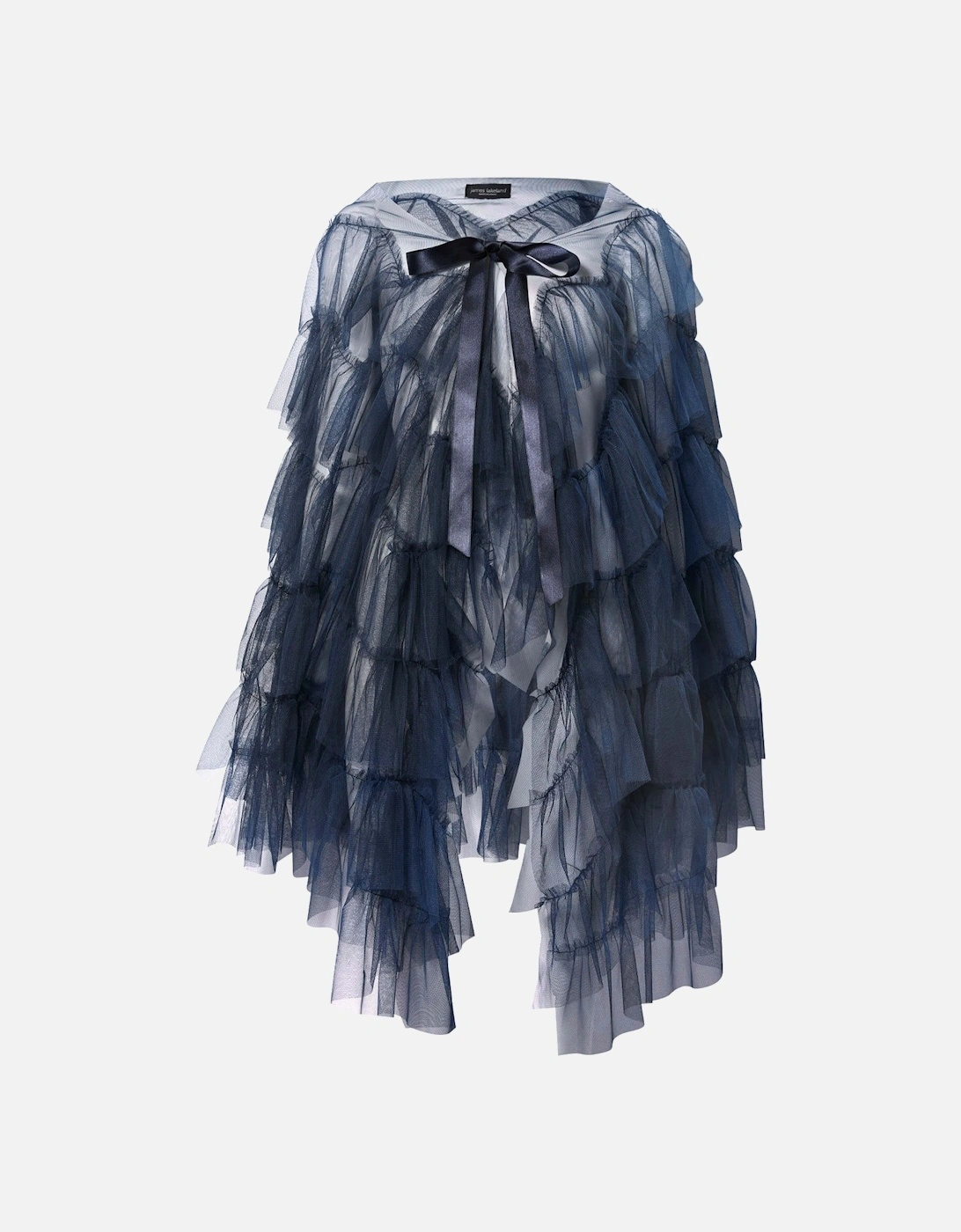 Navy Organza Shawl