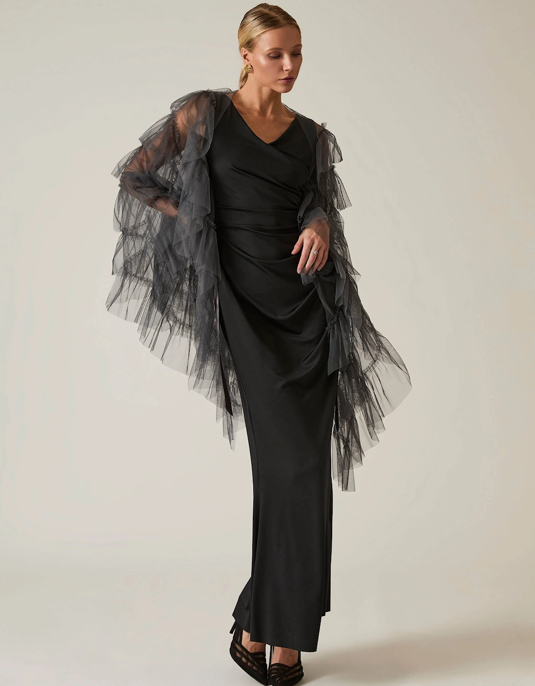 Grey Organza Shawl, 6 of 5