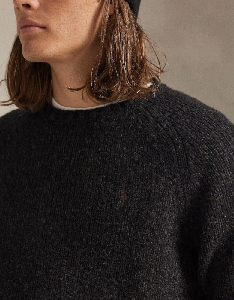 Wool Blend Sweater 003 Charcoal Marl