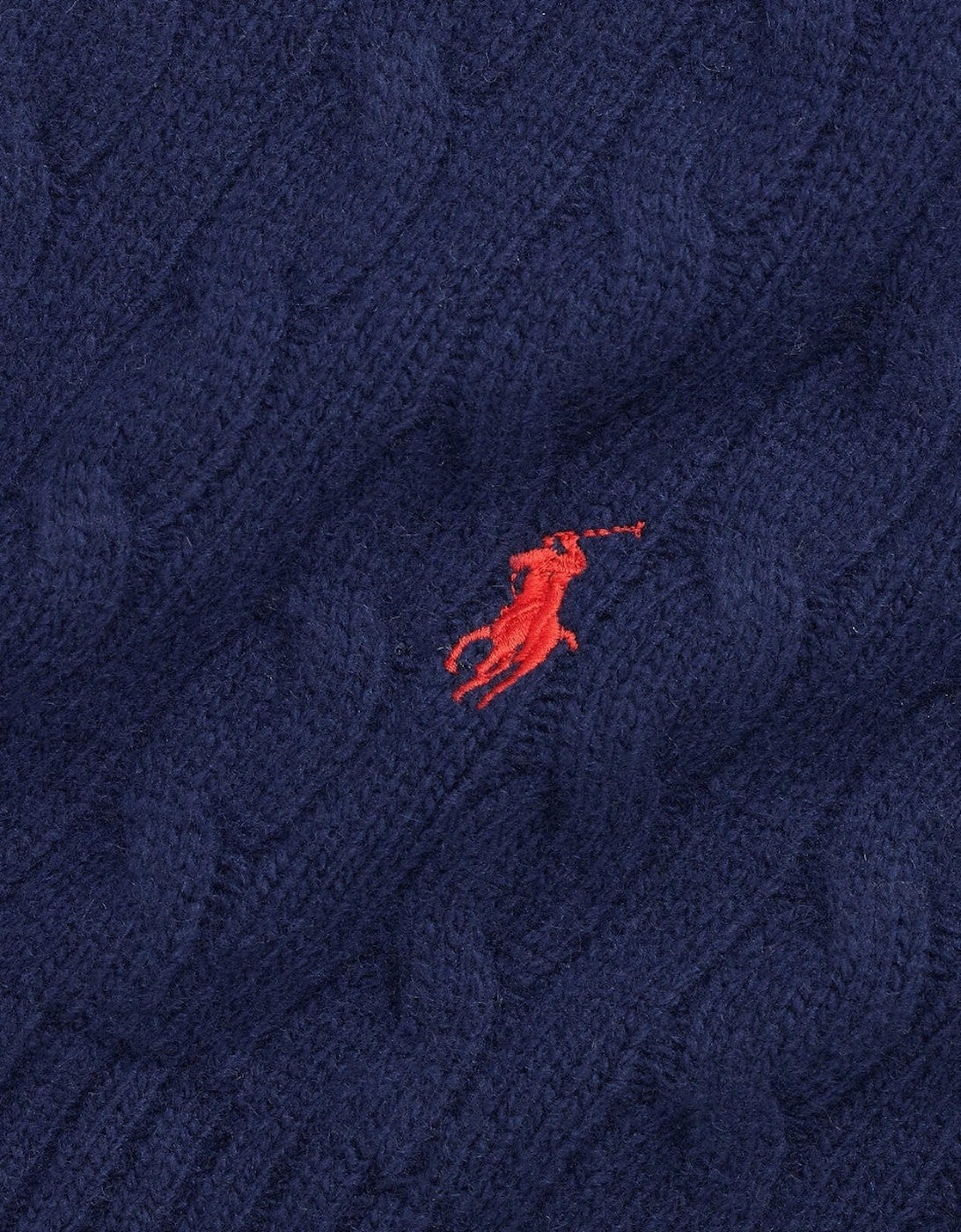 Classic Cable Scarf 002 Blue