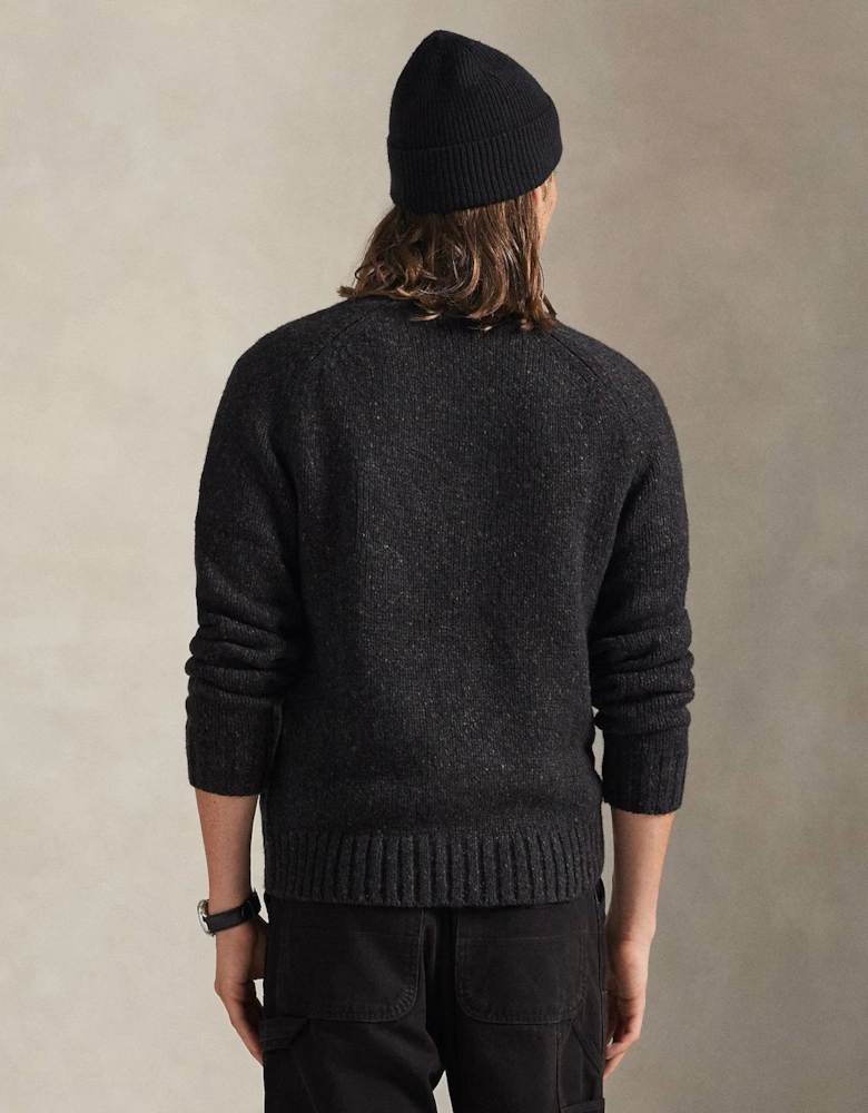 Wool Blend Sweater 003 Charcoal Marl
