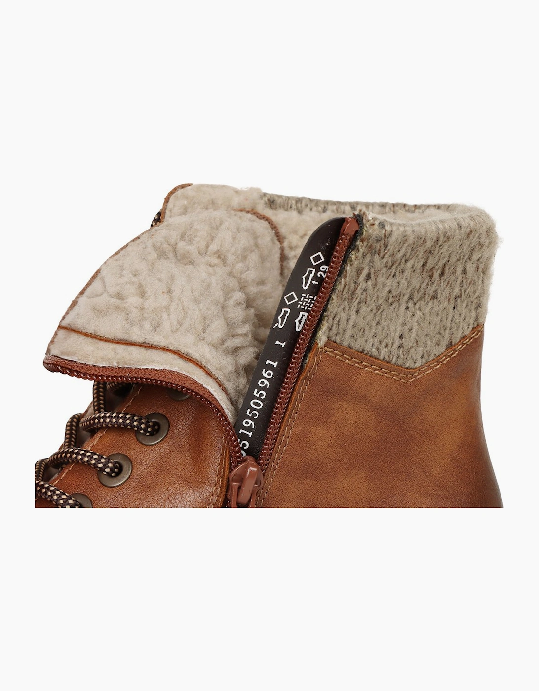 Rieker Tan Water Resistant Warm Lined Ankle Boots - Image 6
