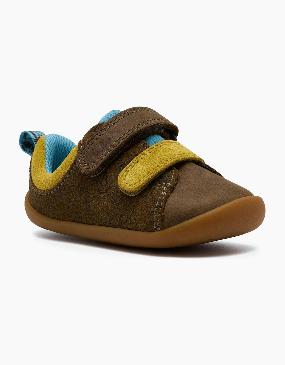 Clarks Boys Tan 'S Roamer Roar T Toddler Shoes - Size: F (Standard) Kids
