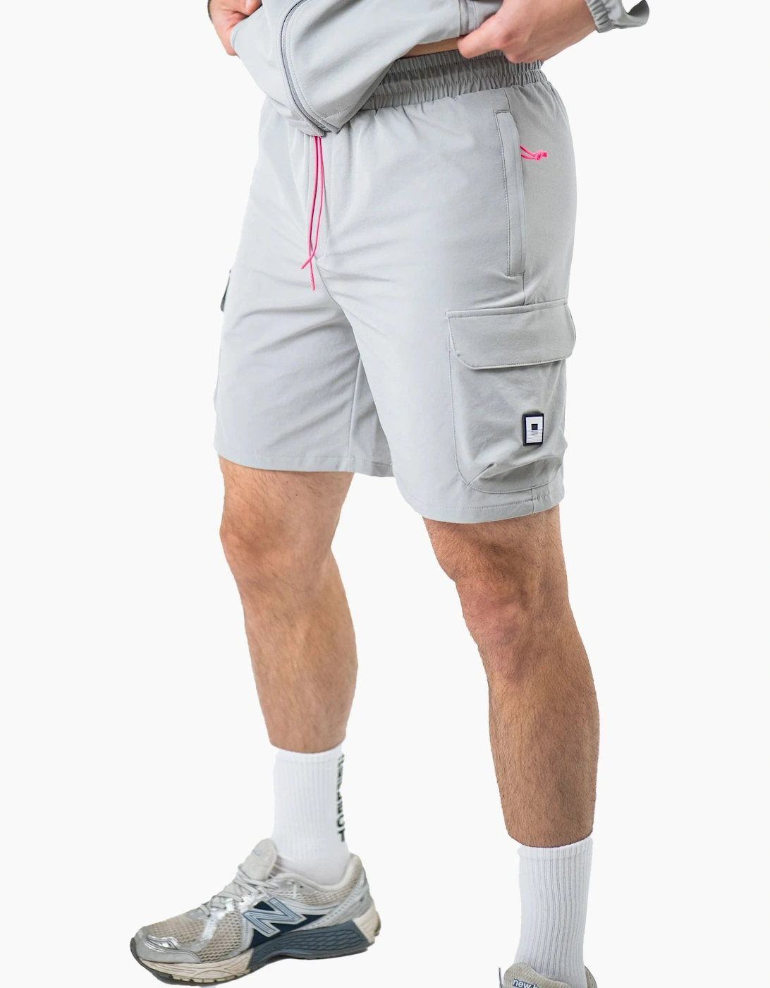 REFLECT Men's REFLECT Woven Capsule Cargo Shorts Grey