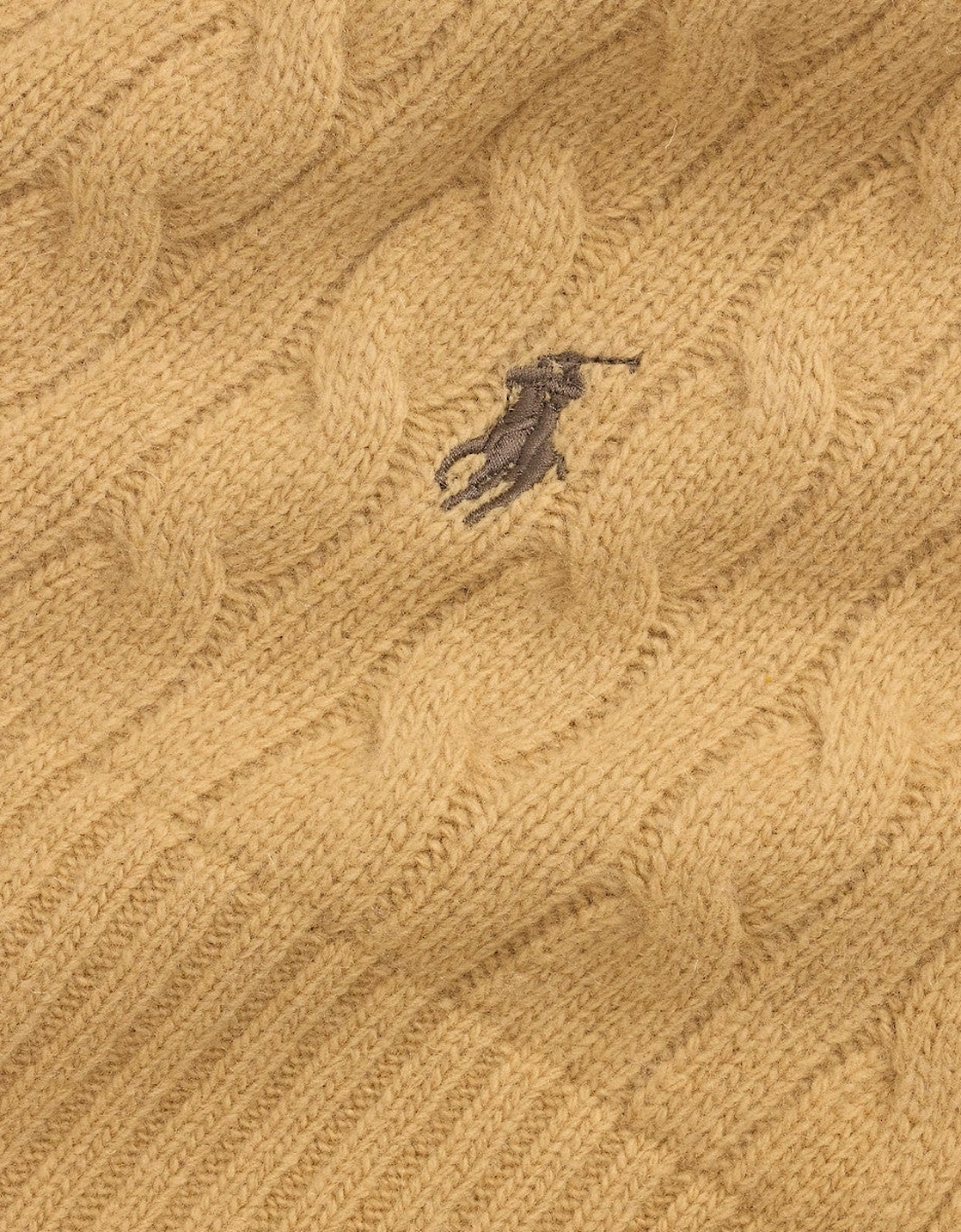 Classic Cable Scarf 005 Classic Camel