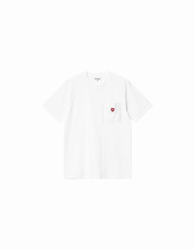 Pocket Heart T-Shirt – White / Red