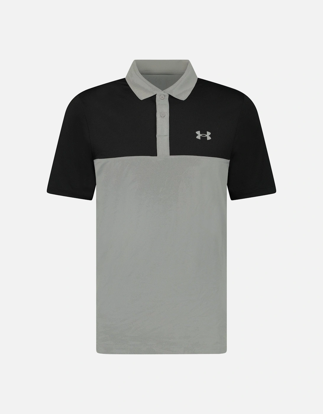 Performance Golf Block Stripe Polo Black/Grey, 3 of 2