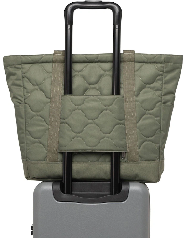 Bags Heritage Quilted Capsule Tote Polyester Unisex Adults Green Tote Bag - One Size