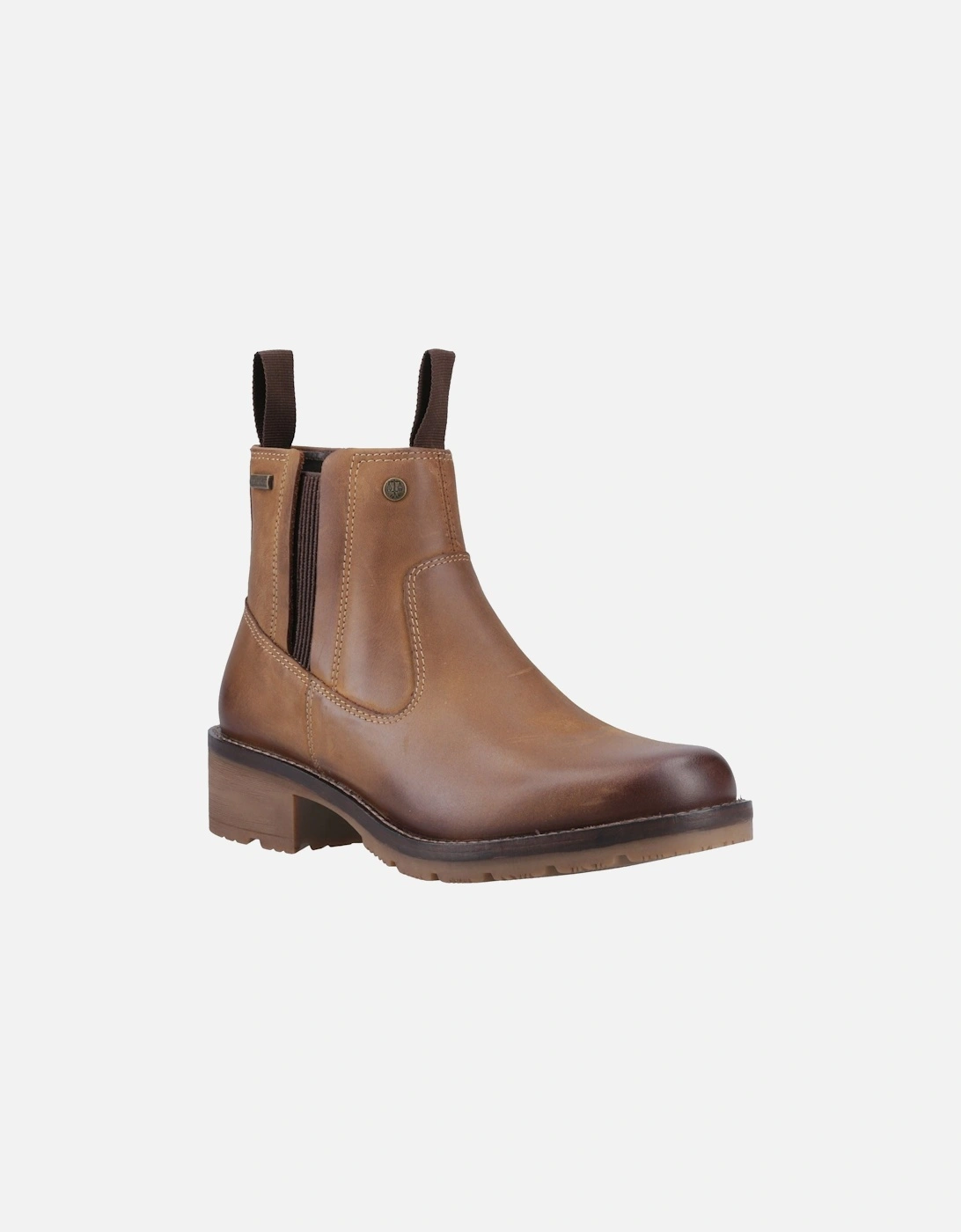 Women's Hunter Skye Dealer Boot Leather Women's Dark Tan Boots - Brown - Size: 5