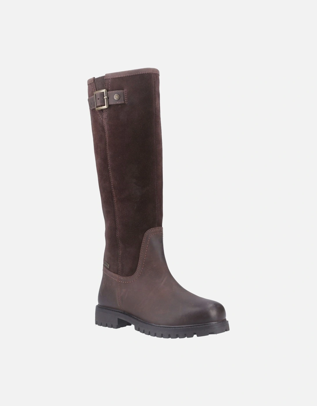 Canna Tall Boot Leather Women's Brown Boots, 4 of 3