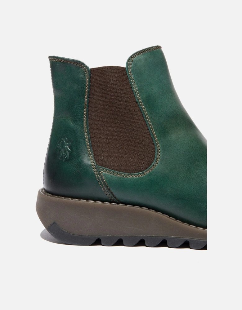 Salv Leather Women's Petrol Boots