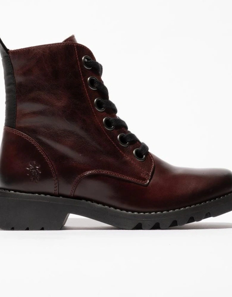 Ragi Leather Women's Wine Boots