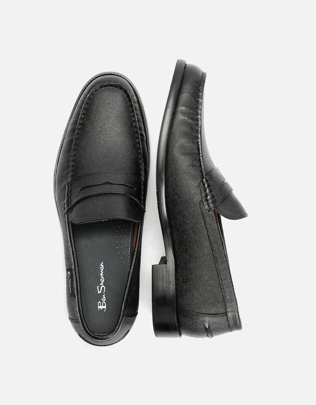 Hester Leather Men's Black Loafers