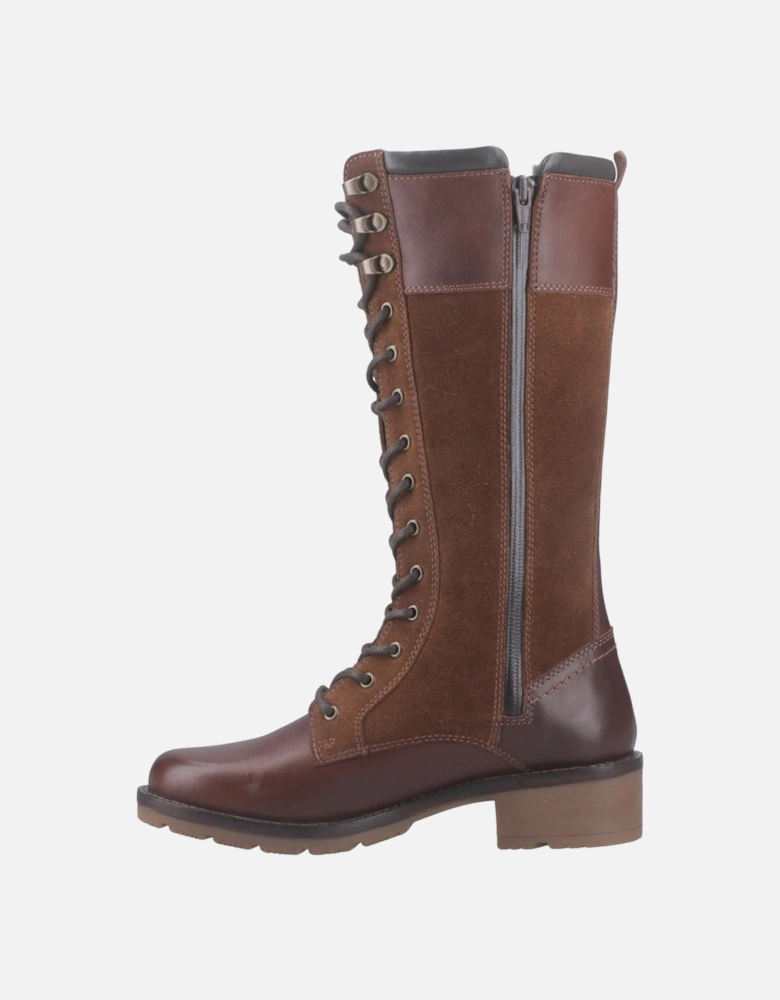 Skye Tall Boot Leather Women's Brown Boots