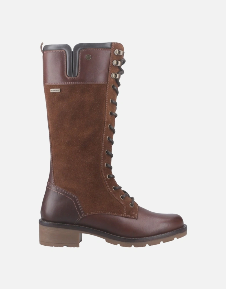 Skye Tall Boot Leather Women's Brown Boots