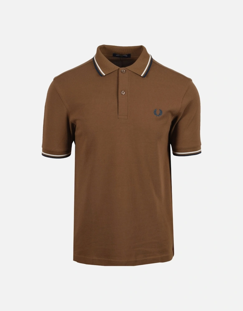 TWIN TIPPED POLO SHADED STONE/ECRU/DARK PETROL