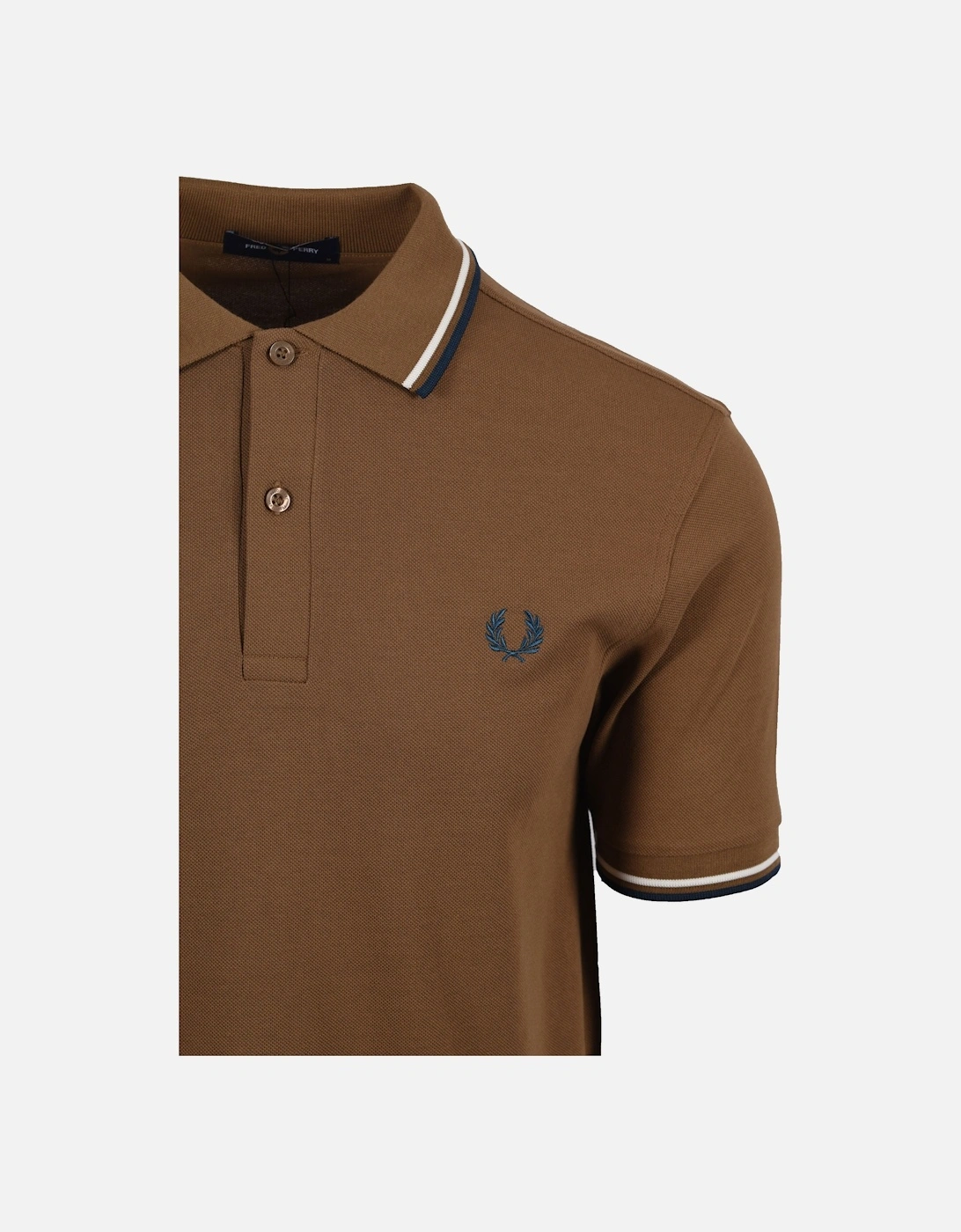 TWIN TIPPED POLO SHADED STONE/ECRU/DARK PETROL