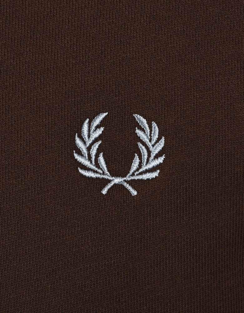 CREW NECK SWEATSHIRT BURNT TOBACCO/ STOCKPORT BLUE