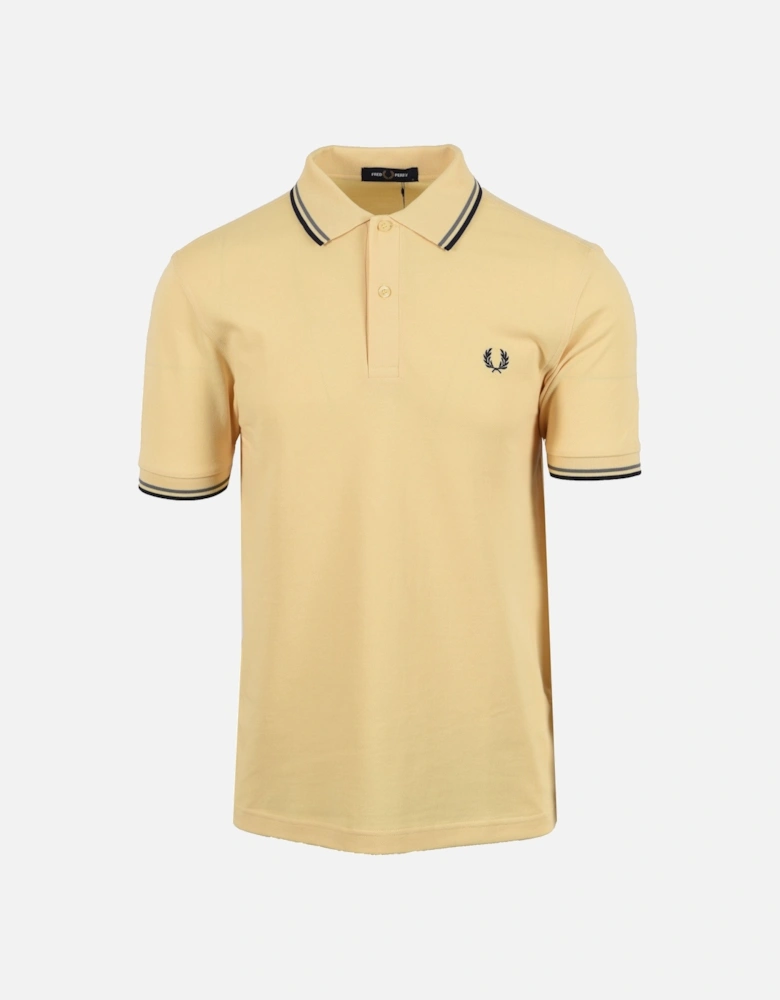 TWIN TIPPED POLO GOLD/BLUE/NAVY