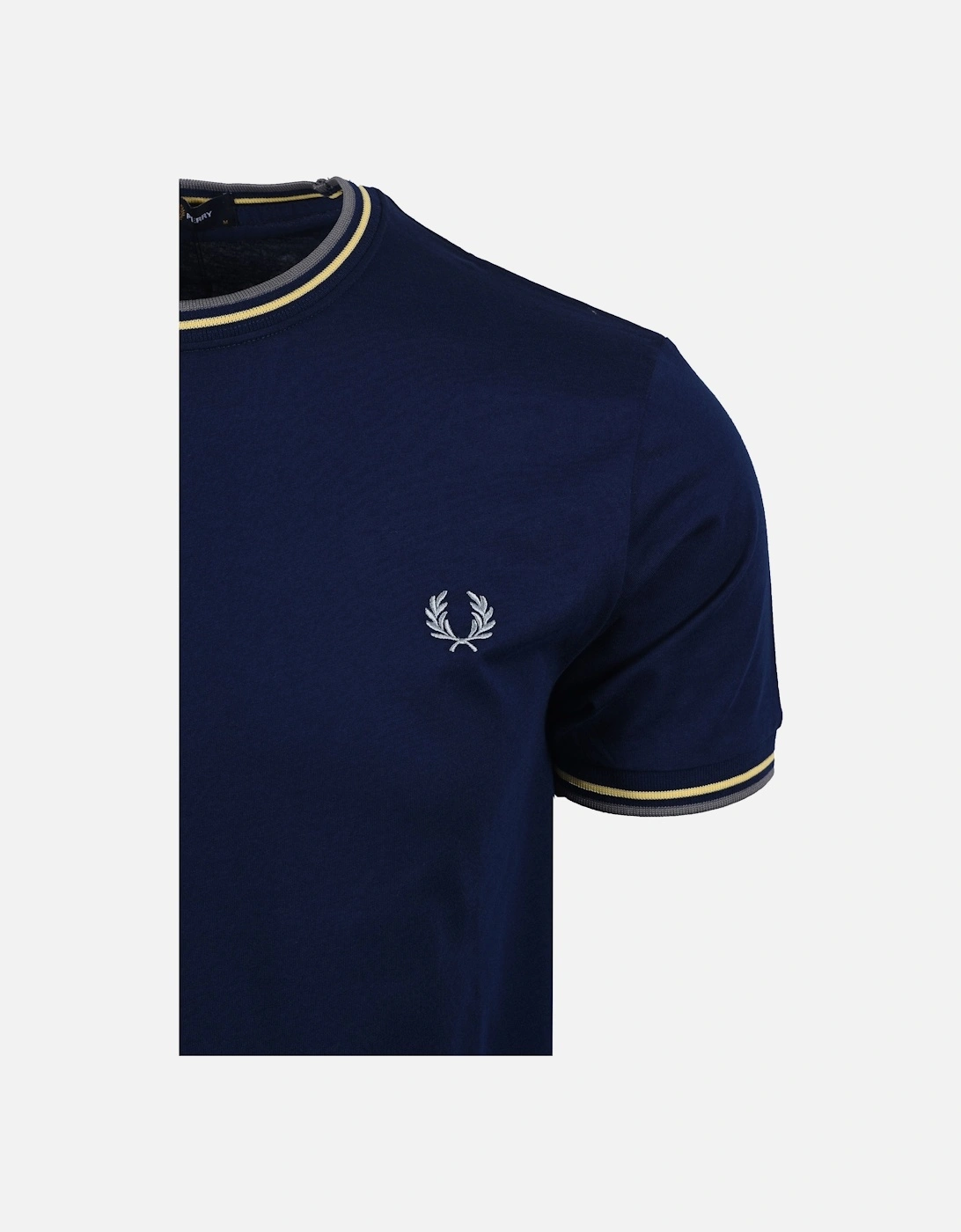 TWIN TIPPED TSHIRT FRENCH NAVY/GOLD/BLUE