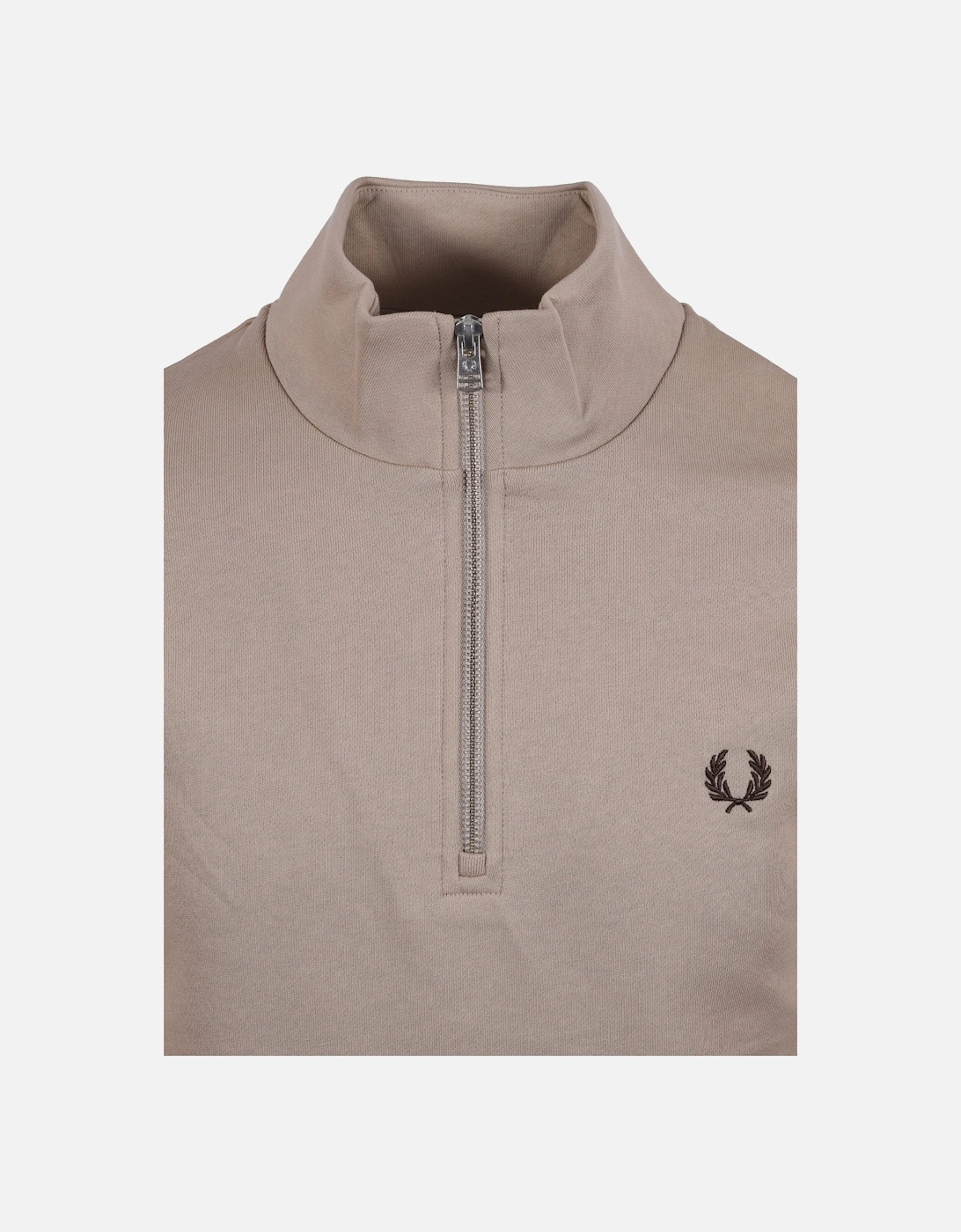 HALF ZIP SWEATSHIRT WARM OAT/COURT GREEN/BURNT TOB